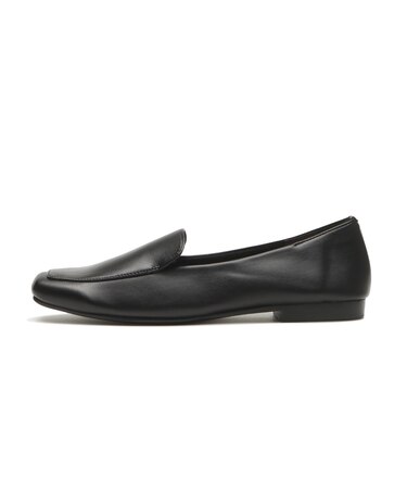 JE-2221　SQUARE FLAT LOAFERS　BLACK　719992-0001