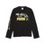 637884　M GRAPHIC SKELETON LONGSLEEVE　01BK　717902-0001