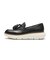 W36400　W ZG REXANNA TASSEL LOAFERS　BLACK LEATHER　720526-0001