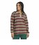 LG4083　W STRIPE KNITTED POLO(ARCH2)　SHADOWRED　716015-0001