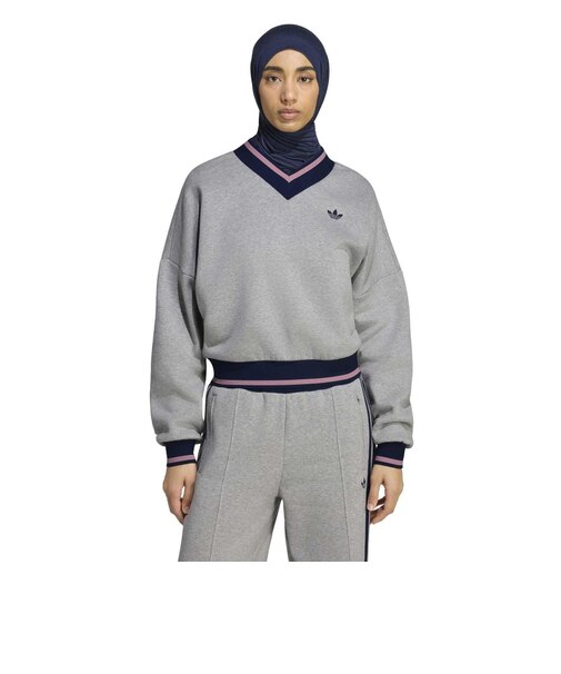 KS7368　W ENGINEER RIB CREW　*MGRY/GRY/NIGHT　715702-0001