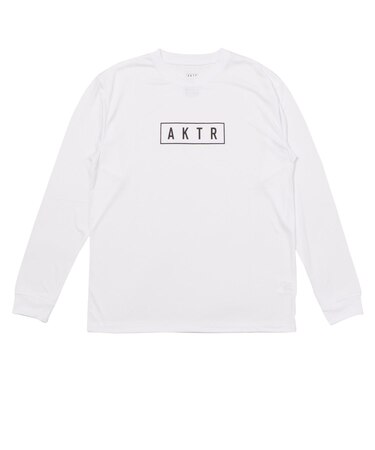 524-005005 BASIC AKTR LOGO L/S SPORTS TEE WHITE 715181-0001