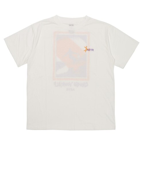 226-043005 TIDELINE PHOTO T/C LOOSE TEE WHITE 715172-0003