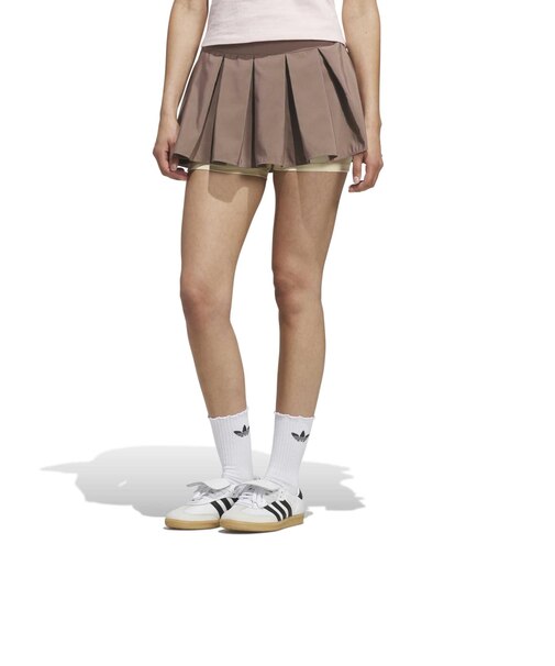 KU0502　W WOVEN SKIRT(ORI PREP)　TRACEBROWN　715805-0001