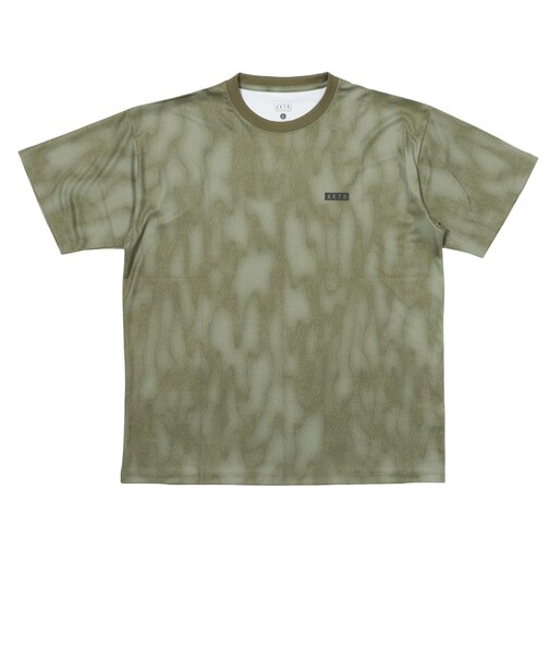 126-028005 MELT CAMO LOOSE FIT SPORTS TEE GREEN 709197-0004