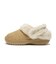 212106-265　CL UNFURGTBLE VEGAN SUEDE CLOG　TAN　715627-0001
