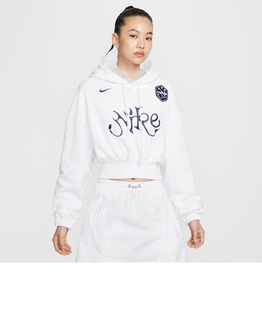 IO0468　W OS FLC CROP PO HDY GC　100WHT　703896-0001