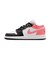 K553560B　225-25AIR JORDAN 1 LOW GS　025BLACK/PNKGAZ　599806-0063