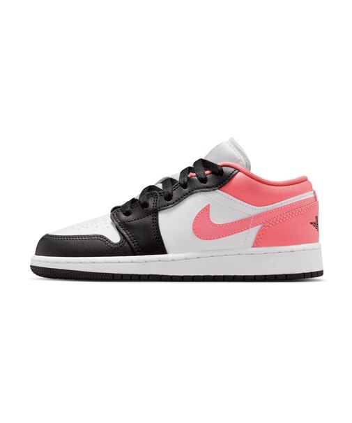 K553560B 225-25AIR JORDAN 1 LOW GS 025BLACK/PNKGAZ 599806-0063
