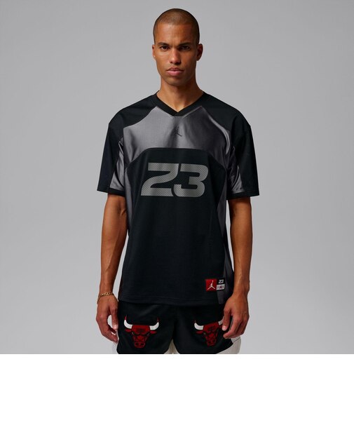 IF1913 M J FLT JERSEY SS TOP 010BLACK/BLACK 712958-0001
