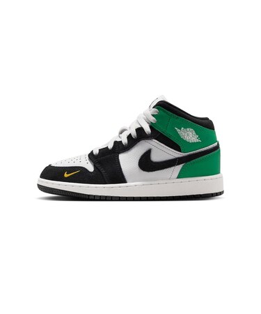 KII1254 225-25AIR JORDAN 1 MID SE GS 100SMTWHT/BLACK 712760-0002