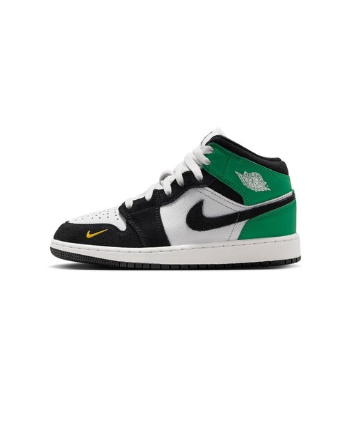 KII1254 225-25AIR JORDAN 1 MID SE GS 100SMTWHT/BLACK 712760-0002