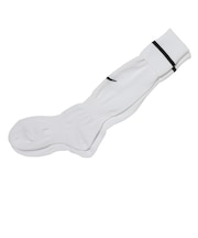 883335　U ACADEMY STRIPE FTBL SOCKS　101WHT/BLK　692696-0002