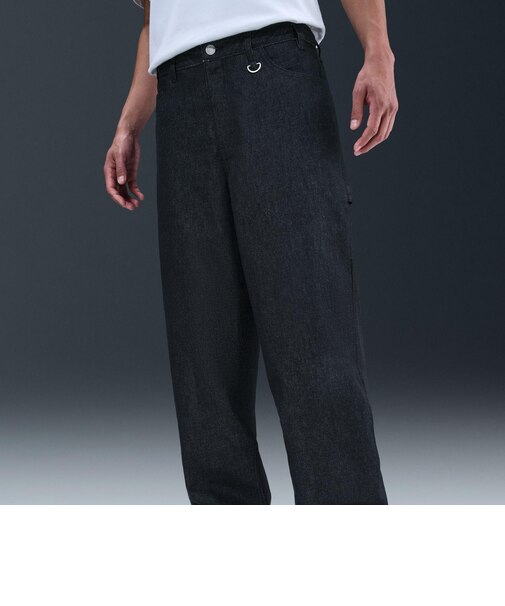 IM7606　M LOSE DENIM PANT MOP1　010BLK　703866-0001