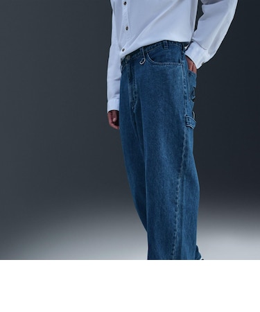 IM7606　M LOSE DENIM PANT MOP1　431GYMBLU　703866-0002