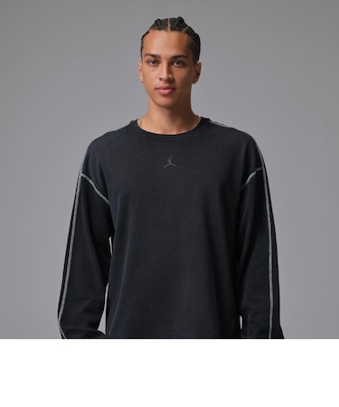 IF1829 M J FLT HVYWGHT LS TOP 010BLACK/BLACK 707083-0001