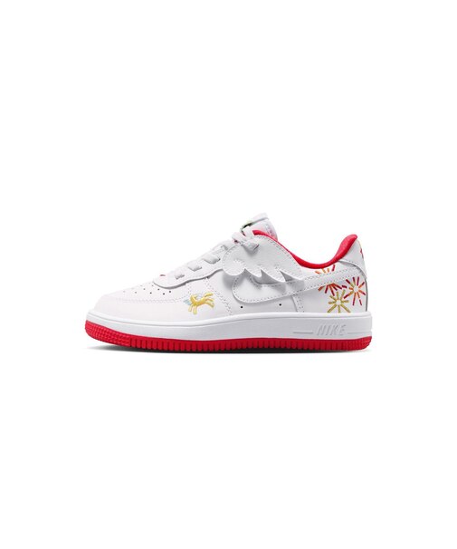 KIQ1136 17-22 FORCE 1 LOW EASYON (PS) 111WHITE/WHITE 708038-0001