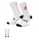 IF3502　U J 1P SOCKS　100WHITE/UNVRED　708444-0002