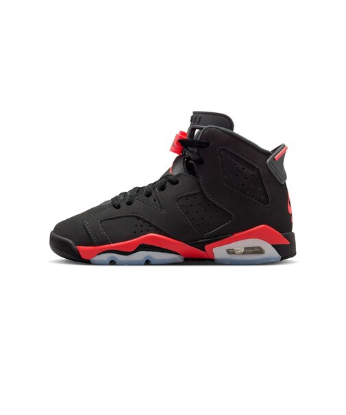 KIQ1275 225-25AIR JORDAN 6 RETRO (GS) 001BLACK/LTCRM 707419-0001