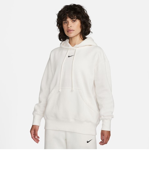 DQ5861　W PHNX FLC OS HOODIE　133SAIL/BLACK　635668-0006