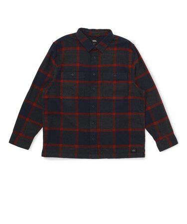 VN000TABHBR Larkspur Plaid Flannel Shirt Parisian Night 715484-0001