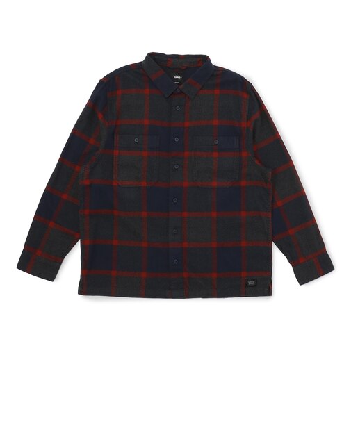 VN000TABHBR Larkspur Plaid Flannel Shirt Parisian Night 715484-0001