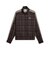 639061　M T7 RELAXED TARTAN WOVEN JKT　33CHOCOLATE F.　717910-0002