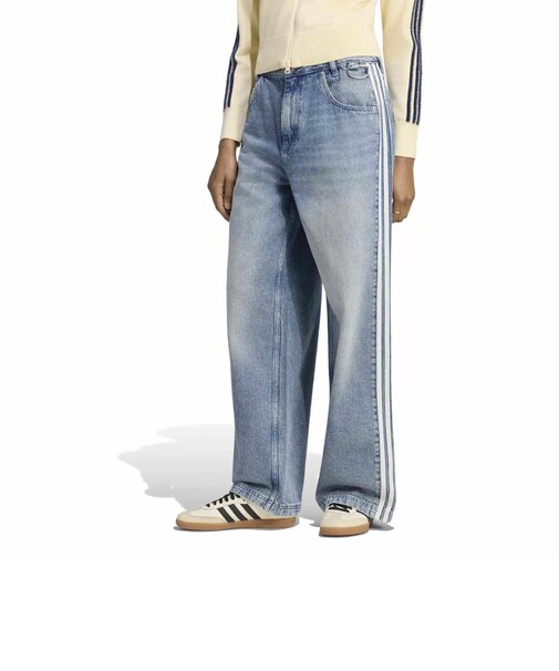 LH1952　W ADILENIUM BAGGY DENIM PANTS　BLUE　717732-0001