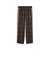 639059　M T7 RELAXED TARTAN WOVEN PT　33CHOCOLATE F.　717909-0002