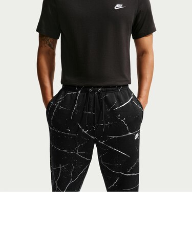 IX5455　M CLUB BB CUFF PANT AOP　010BLACK/SAIL　721270-0001