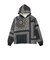 C3-E606　M QUILT PADDED HOODED JKT　ﾌﾞﾗｯｸ　720252-0001