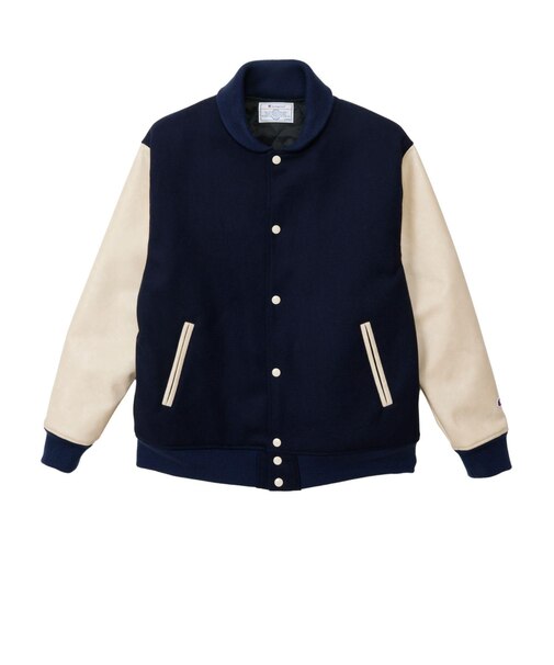 C3-E604　M VARSITY JKT　ﾈｲﾋﾞｰ　720250-0002