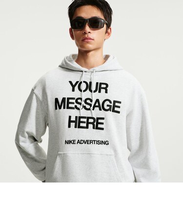 IO1649　M YMH GFX FLC HOODIE　051B HTHR/SFTY　716629-0002