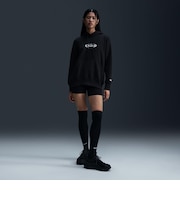HQ2987　W FLC OS HOODIE OPP1　010BLK/WHT　688243-0001