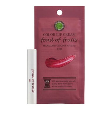 APS　カラーリップクリーム　レッド  3.4g