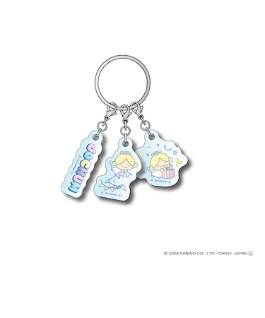 3連アクリルキーホルダー　もこ