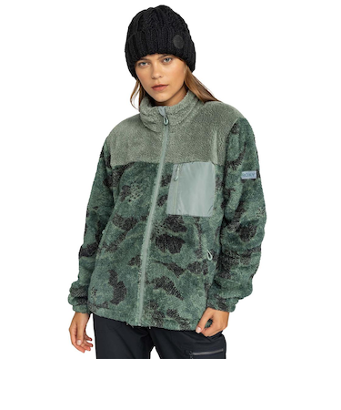 【ROXY ロキシー 公式通販】ロキシー（ROXY）保温 Roxy ALABAMA FULL ZIP PRINTED スノーレイヤー