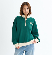 【ROXY ロキシー 公式通販】ロキシー（ROXY）Roxy 速乾 UVカット ハーフジップ スウェット KEEP IT REAL STAND