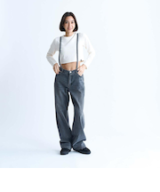 【ROXY ロキシー 公式通販】ロキシー（ROXY）Roxy EASY CHILL ボーイフレンドデニム　サスペンダー付き