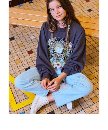 【ROXY ロキシー 公式通販】ロキシー（ROXY）Roxy キッズ LINEUP CREW RG TERRY C プールオーバー