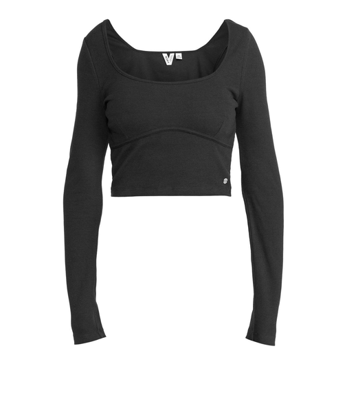 【ROXY ロキシー 公式通販】ロキシー（ROXY）Roxy PRETTY PLEASE LS RIB クロップド丈トップス