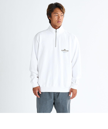 Quiksilver TYPED OUT SWEAT HALF ZIP メンズ パーカー ハーフジップ プルオーバー