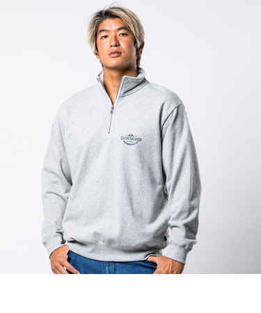 Quiksilver TYPED OUT SWEAT HALF ZIP メンズ パーカー ハーフジップ プルオーバー