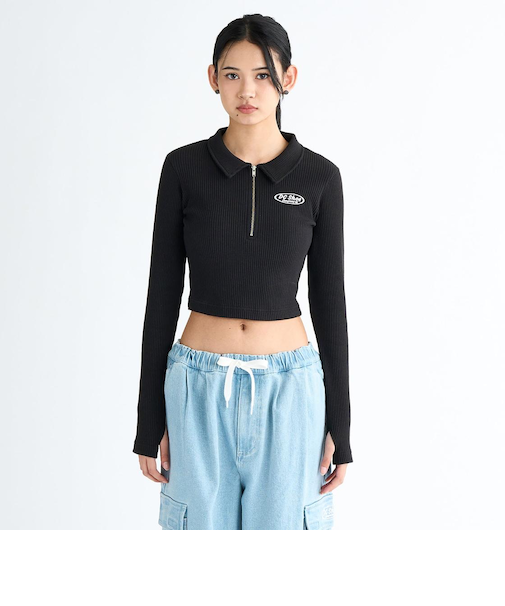 【DC ディーシー公式通販】ディーシー （DC SHOES）DC Shoes 25 WS TELECO SHORT POLO LS ウィメンズ ポロシャツ
