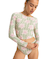 【ROXY ロキシー 公式通販】ロキシー（ROXY）Roxy HIBISCUS DAZE CROP LYCRA ウィメンズ ラッシュガード