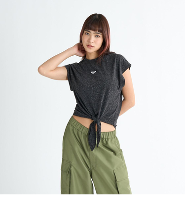 Roxy RHYTHM OF LOVE ウィメンズ 半袖Tシャツ フィットネス スポーツ <2025 SPORTS COLLECTION>