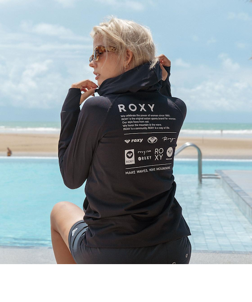 【ROXY ロキシー 公式通販】ロキシー（ROXY）Roxy HISTORICAL LOGO HOODIE ウィメンズ ラッシュガード