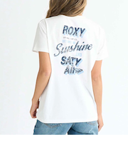【ROXY ロキシー 公式通販】ロキシー（ROXY）Roxy GET SOME SUNSHINE ウィメンズ 半袖Tシャツ 接触冷感 バックプリント