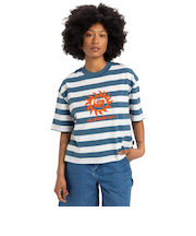 【オンラインストア・直営店限定】Quiksilver BOYFRIEND CROP SS TEE ウィメンズ Tシャツ