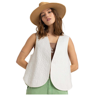 【ROXY ロキシー 公式通販】ロキシー（ROXY）Roxy WAISTCOAST QUILTED VEST ウィメンズ デザインベスト
